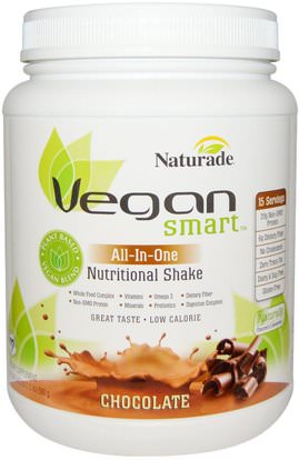 Vegan Smart, VeganSmart, All-In-One, Nutritional Shake, Chocolate, 24.3 oz (690 g) ,المكملات الغذائية، سوبرفوودس