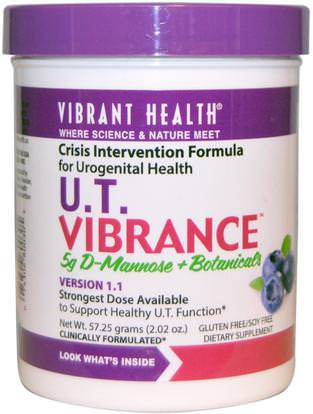 Vibrant Health, U.T. Vibrance, 5 g D-Mannose + Botanicals, Version 1.1, 2.02 oz (57.25 g) ,المكملات الغذائية، د- مانوز