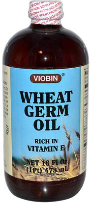 Viobin, Wheat Germ Oil, 16 fl oz (473 ml) ,المكملات الغذائية، زيت القمح الجرثومية