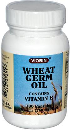 Viobin, Wheat Germ Oil, 340 mg, 100 Capsules ,المكملات الغذائية، زيت القمح الجرثومية