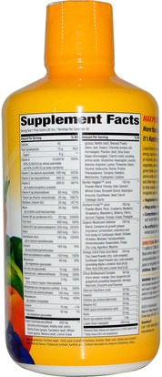 الفيتامينات، الفيتامينات السائلة Natures Way, Alive!, Liquid Multi, Vitamin & Mineral, Natural Citrus Flavor, 30 fl oz (900 ml)