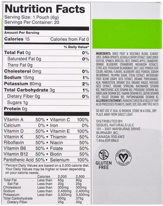 الفيتامينات، الفيتامينات السائلة Vega, Drinkable Vitamins, Blackberry Currant, 20 Pouches, 0.2 oz (6.1 g) Each