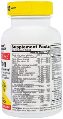 الفيتامينات، الرجال الفيتامينات Super Nutrition, SimplyOne, Men, Triple Power Multivitamins, Iron Free, 30 Tablets