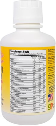 الفيتامينات، الفيتامينات المتعددة، الأطفال الفيتامينات GreenPeach, Kids, Advanced Multiple Vitamin, Mixed Fruit Flavor, 16 fl oz (473 ml)