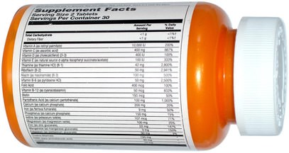 الفيتامينات، الفيتامينات المتعددة، الأطفال الفيتامينات Thompson, Teenplex Multivitamin, 60 Tablets