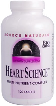 الفيتامينات، الفيتامينات، صحة القلب والأوعية الدموية القلب، دعم القلب Source Naturals, Heart Science, 120 Tablets