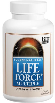 الفيتامينات، الفيتامينات، قوة الحياة Source Naturals, Life Force Multiple, 120 Tablets