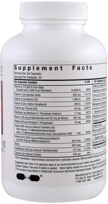 الفيتامينات، الفيتامينات، المعادن، المعادن المتعددة Thorne Research, Citrate Formula, Basic Nutrients III, Without Copper and Iron, 180 Vegetarian Capsules