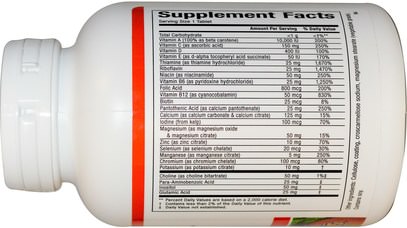 الفيتامينات، الفيتامينات Natural Factors, Super Multi, Iron Free, 90 Tablets