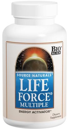 الفيتامينات، الفيتامينات Source Naturals, Life Force Multiple, 180 Tablets