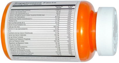 الفيتامينات، الفيتامينات Thompson, All-In-One Multivitamin, 60 Veggie Caps