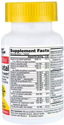 الفيتامينات، الفيتامينات قبل الولادة Super Nutrition, SimplyOne, PreNatal, Triple Power Multivitamins, 30 Tablets