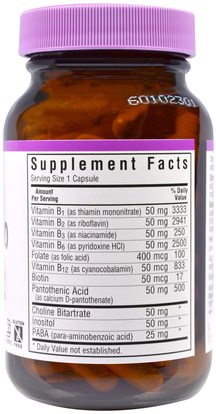 الفيتامينات، فيتامين ب المعقدة، فيتامين ب معقدة 50 Bluebonnet Nutrition, B-Complex 50, 100 Veggie Caps