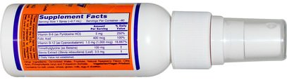 الفيتامينات، فيتامين ب Now Foods, B-12 Liposomal Spray, 1,000 mcg, 2 fl oz (59 ml)
