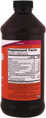 الفيتامينات، فيتامين ب Now Foods, Ultra B-12, 5,000 mcg, 16 fl oz (473 ml)