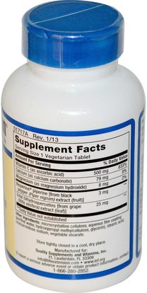 الفيتامينات، فيتامين ج Life Extension, Fast-C with Dihydroquercetin, 120 Veggie Tabs