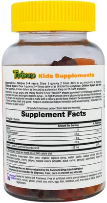 المنتجات الحساسة للحرارة، الفيتامينات، فيتامين ج غوميز Treehouse Kids, Franklin and Friends, Gummies Vitamin C, Mixed Fruit Flavors, 125 mg, 60 Gummies