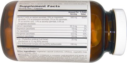 الفيتامينات، فيتامين ج، فيتامين ج بيوفلافونويدس الورود Pioneer Nutritional Formulas, Vitamin C Complex, 500 mg, 180 Veggie Caps