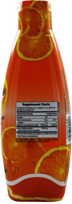 الفيتامينات، فيتامين ج، فيتامين ج السائل Natures Plus, Liquid C Supplement, Natural Orange Flavor, 1000 mg, 30 fl oz (887.10 ml)