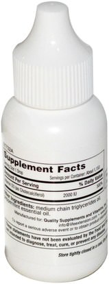 الفيتامينات، فيتامين d3 Life Extension, Liquid Vitamin D3, Natural Mint Flavor, 2,000 IU, 1 fl oz (29.57 ml)