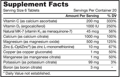 الفيتامينات، فيتامين d3، المعادن، الكالسيوم Jarrow Formulas, Bone-Up, Vegetarian/Vegan Formula, With Calcium Citrate, 120 Tablets