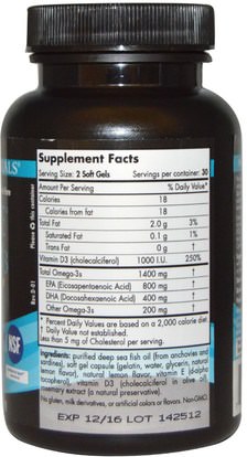 الفيتامينات، فيتامين d3 Nordic Naturals, Ultimate Omega-D3 Sport, 1000 mg, 60 Soft Gels