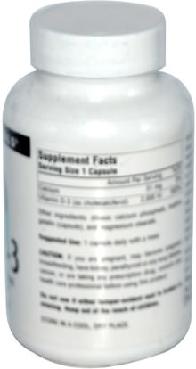 الفيتامينات، فيتامين d3 Source Naturals, Vitamin D-3, 2000 IU, 200 Capsules