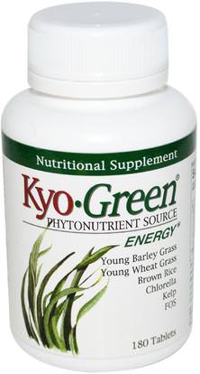 Wakunaga - Kyolic, Kyo-Green Phytonutrient Source, Energy, 180 Tablets ,Herb-sa