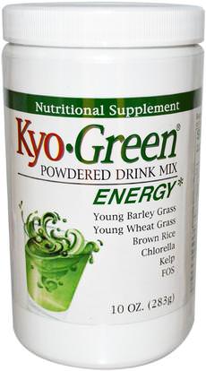 Wakunaga - Kyolic, Kyo-Green, Powdered Drink Mix, 10 oz (283 g) ,المكملات الغذائية، سوبرفوودس، الخضر