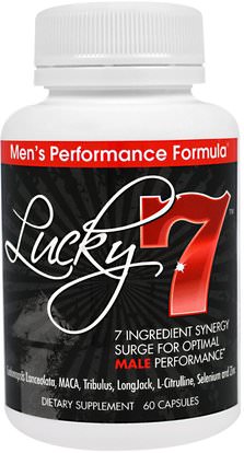 Wakunaga - Kyolic, Lucky 7, Mens Performance Formula, 60 Capsules ,المكملات الغذائية، الصحة، الرجال