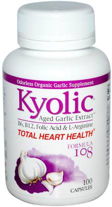 Wakunaga - Kyolic, Total Heart Health, Formula 108, 100 Capsules ,Herb-sa
