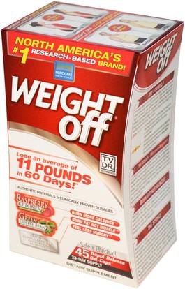 Wakunaga - Kyolic, WeightOff, 45 Rapid-Release Gel-Caps ,وفقدان الوزن، والنظام الغذائي، وحرق الدهون