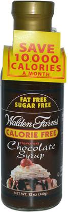 Walden Farms, Chocolate Flavored Syrup, 12 oz (340 g) ,الغذاء، المحليات