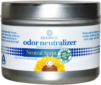 Way Out Wax, Odor Neutralizer Candle, Natural Scent, 3 oz (85 g) ,المنزل، معطرات الجو مزيل الروائح، حمام، الشموع