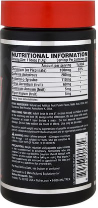 وفقدان الوزن، والنظام الغذائي، والرياضة Nutrex Research Labs, Lipo 6 Black, Ultra Concentrate, Fruit Punch, 70 g
