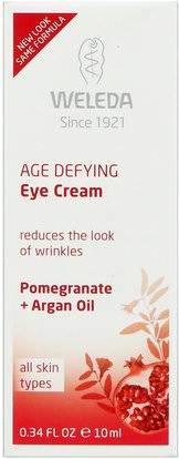 Weleda, Age Defying Eye Cream, All Skin Types, Pomegranate + Argan Oil, 0.34 fl oz (10 ml) ,الجمال، كريمات العين