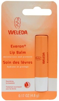 Weleda, Everon Lip Balm, 0.17 oz (4.8 g) ,حمام، الجمال، العناية الشفاه، بلسم الشفاه