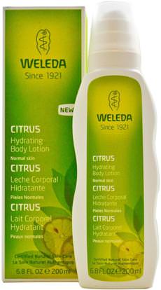 Weleda, Hydrating Body Lotion, Normal Skin, Citrus, 6.8 fl oz (200 ml) ,حمام، الجمال، غسول الجسم