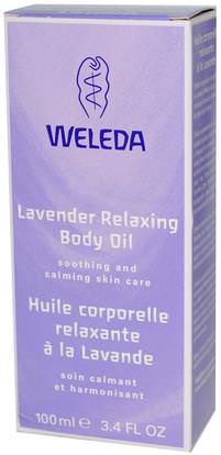 Weleda, Relaxing Body Oil, Lavender, 3.4 fl oz (100 ml) ,والصحة، والجلد، وزيت التدليك، وزيوت العناية بالجسم