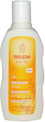 Weleda, Oat Replenishing Shampoo, 6.4 fl oz (190 ml) ,حمام، الجمال، الشامبو، الشعر، فروة الرأس، مكيف