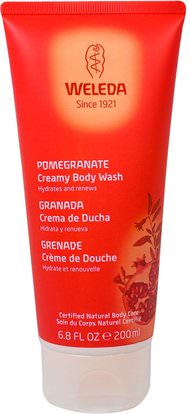 Weleda, Pomegranate Creamy Body Wash, 6.8 fl oz (200 ml) ,حمام، الجمال، هلام الاستحمام