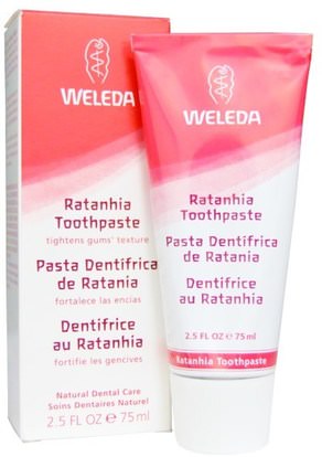 Weleda, Ratanhia Toothpaste, 2.5 fl oz (75 ml) ,حمام، الجمال، معجون أسنان