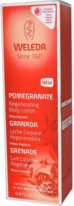 Weleda, Regenerating Body Lotion, Pomegranate, 6.8 fl oz (200 ml) ,حمام، الجمال، غسول الجسم
