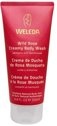 Weleda, Wild Rose Creamy Body Wash, 6.8 fl oz (200 ml) ,حمام، الجمال، هلام الاستحمام