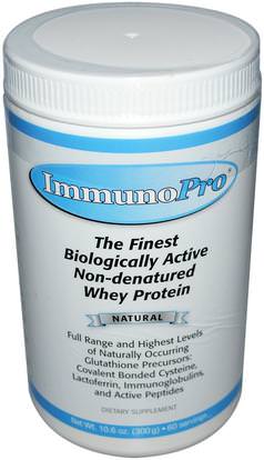 Well Wisdom, ImmunoPro, The Finest Biologically Active Non-Denatured Whey Protein, Natural, 10.6 oz (300 g) ,المكملات الغذائية، بروتين مصل اللبن، بروتين مصل اللبن أونديناتوريد