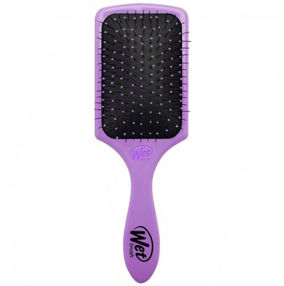 Wet Brush, Paddle Detangler Brush, Purple, 1 Brush ,حمام، الجمال، دقة بالغة، فروة الرأس