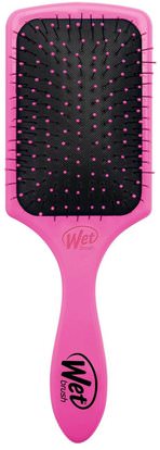 Wet Brush, Paddle Detangler, Pink, 1 Brush ,حمام، الجمال، دقة بالغة، فروة الرأس
