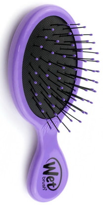 Wet Brush, Squirt Detangler Brush, Purple, 1 Brush ,حمام، الجمال، دقة بالغة، فروة الرأس
