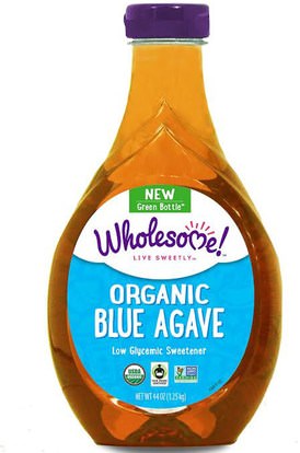 Wholesome Sweeteners, Inc., Organic Blue Agave, 44 oz (1.25 kg) ,الغذاء، المحليات، رحيق الصبار