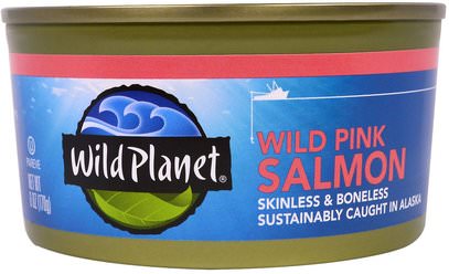 Wild Planet, Wild Pink Salmon, 6 oz (170 g) ,Herb-sa